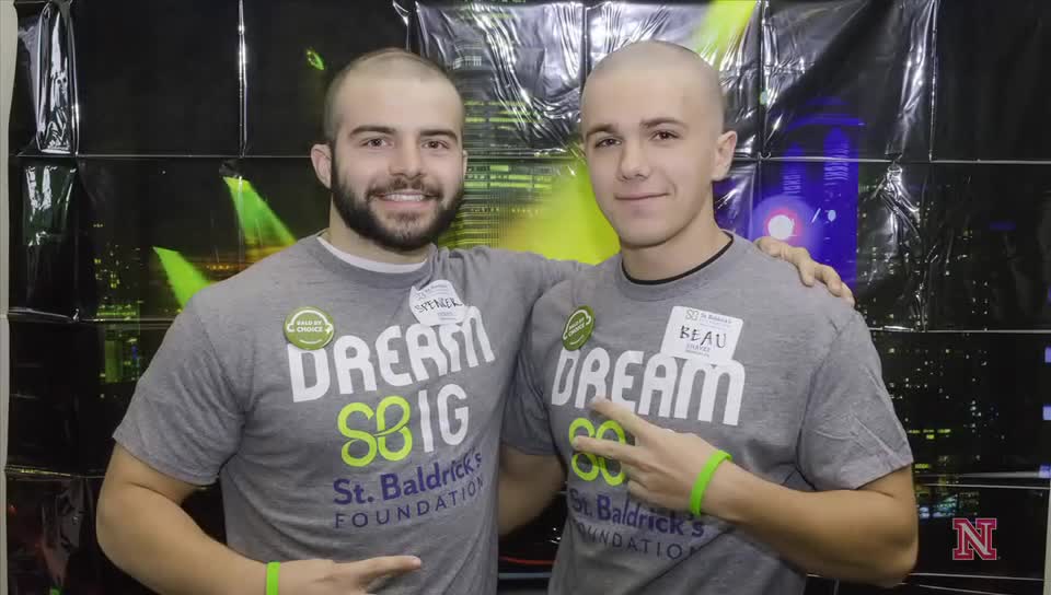 UNL Students Shave Heads to Support Cancer Research 