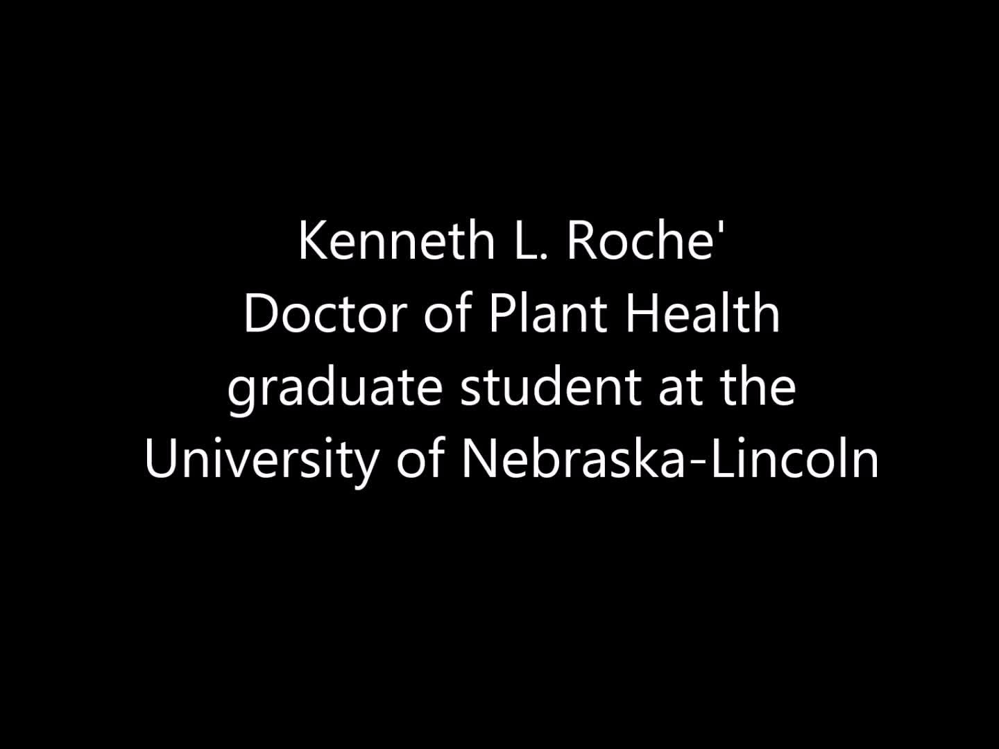 Kenneth Roche', DPH graduate student