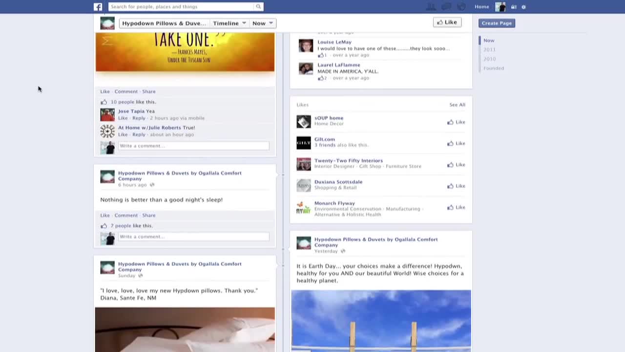 eTailing Online Marketing Social Tips Facebook Ogalala Comfort Company
