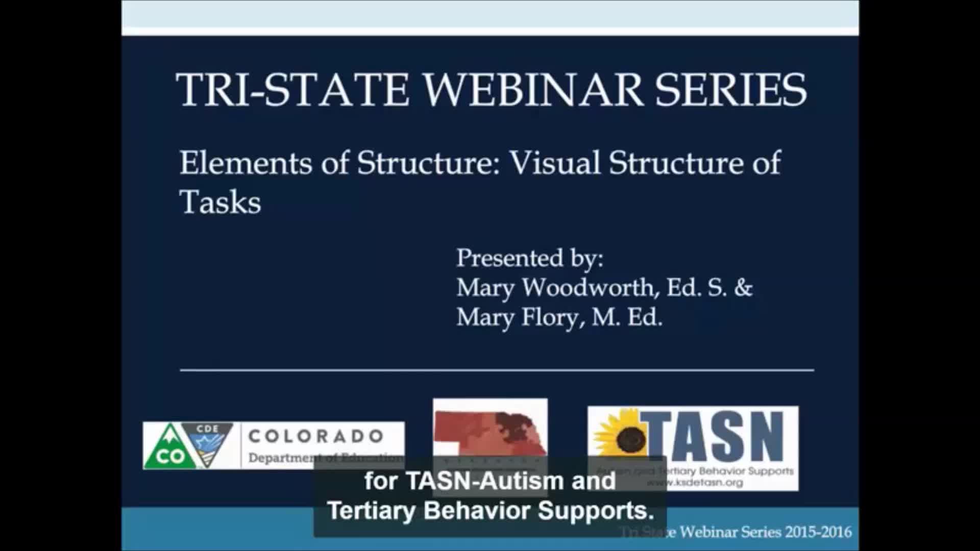 Elements of Structure: Visual Structure of Tasks