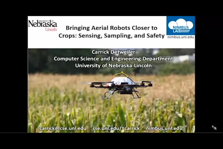 Bringing aerial robots closer to crops: Sensing, sampling, and safety