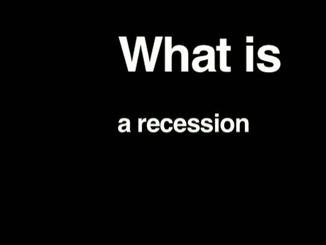N The Know - What is a Recession?