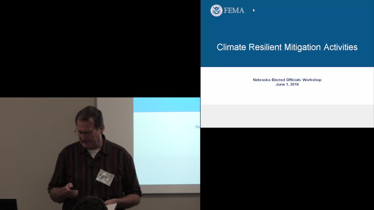 Nebraska Legislature - Special Committee - Climate Change Seminar - FEMA