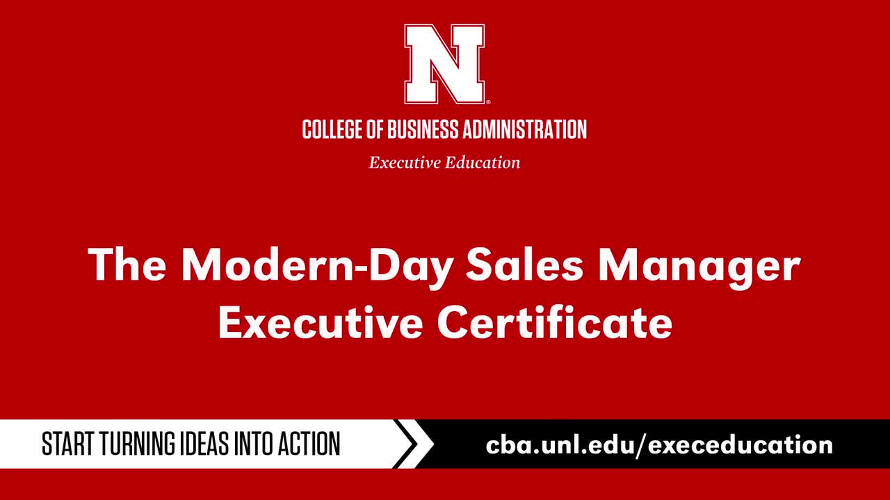 Modern-Day Sales Manager Executive Certificate Program 
