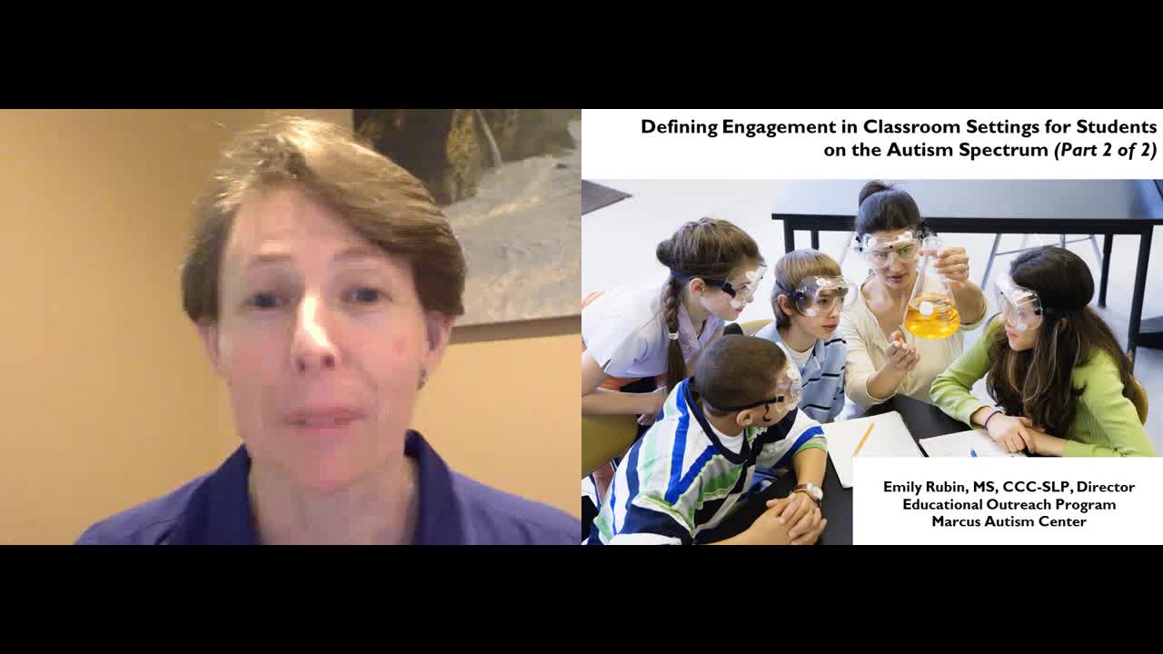  Defining Engagement in Classroom Settings for Students on the Autism Spectrum Part 2
