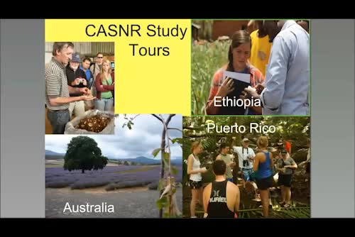 CASNR International Study Tours Department of Agronomy & Horticulture leadership and participation