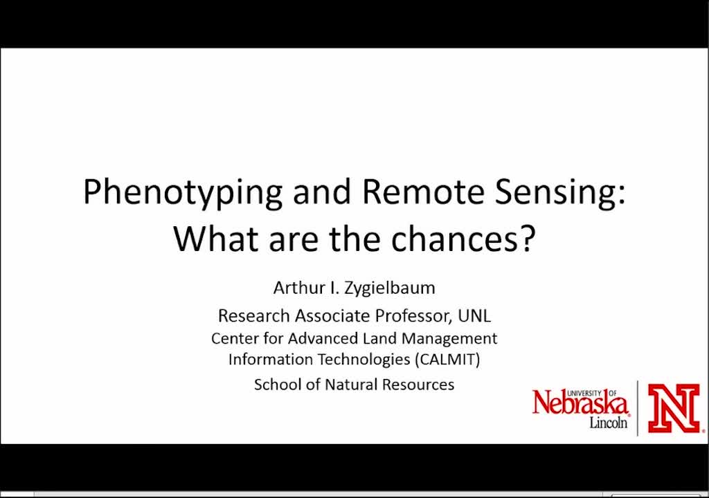 Phenotyping and remote sensing—what are the chances?