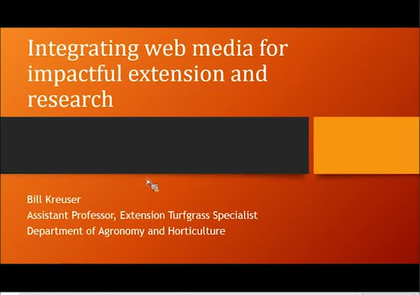Integrating web media for impactful extension and research