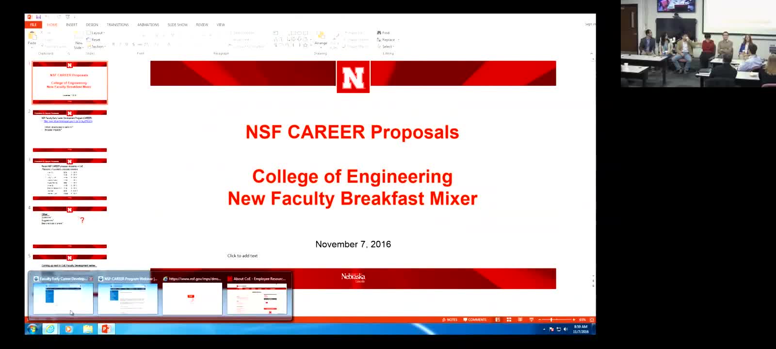 New Faculty Series: CAREER Proposal Panel Discussion