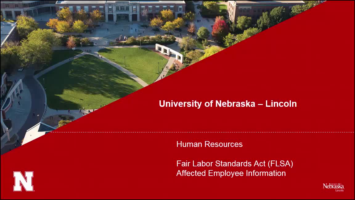 Fair Labor Standards Act (FLSA) Affected Employee Information 