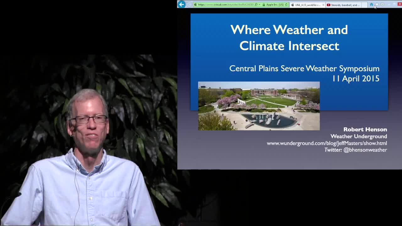 CPSWS 2015 - Where Weather and Climate Intersect