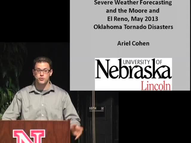 CPSWS 2014 - Severe Weather Forecasting and the Moore and El Reno Tornado Disasters