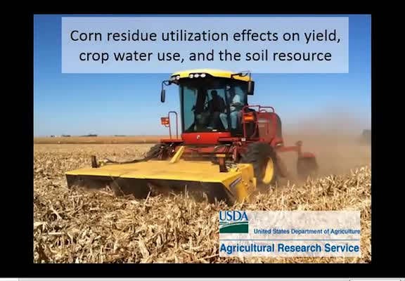 Corn residue utilization effects on yield, crop water use and the soil resource