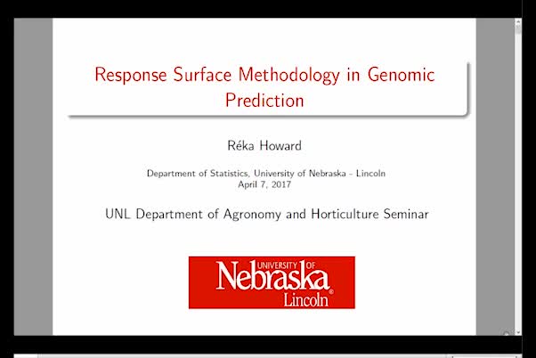 Response surface methodology in genomic prediction