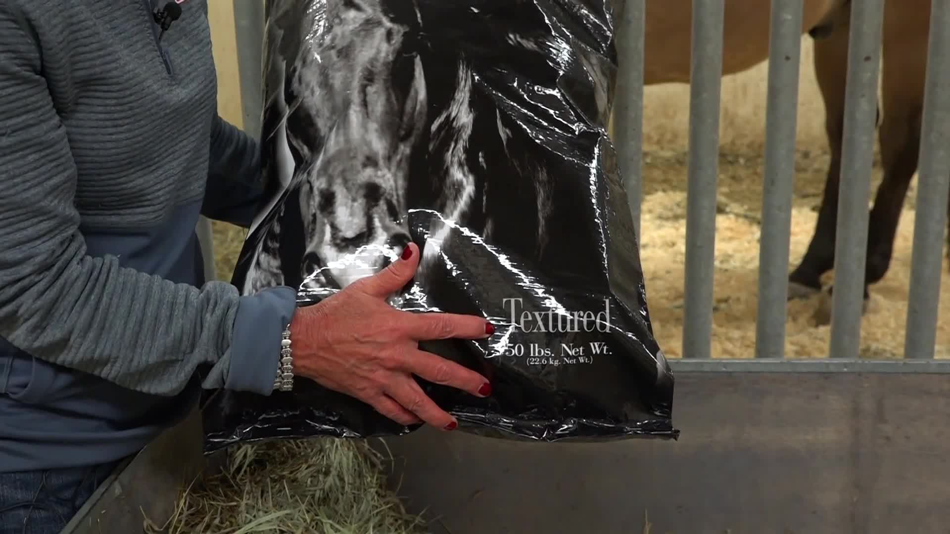 Reading the Horse Feed Bag Tag