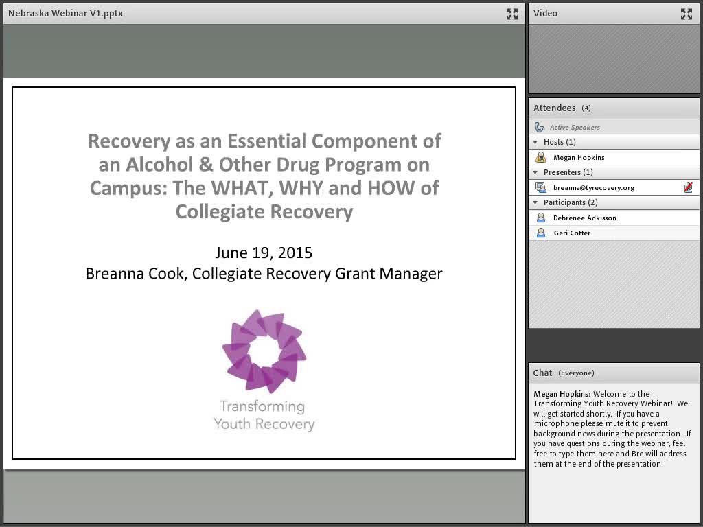 Recovery as an Essential Component of an Alcohol & Other Drug Program on Campus: The WHAT, WHY and HOW of Collegiate Recovery