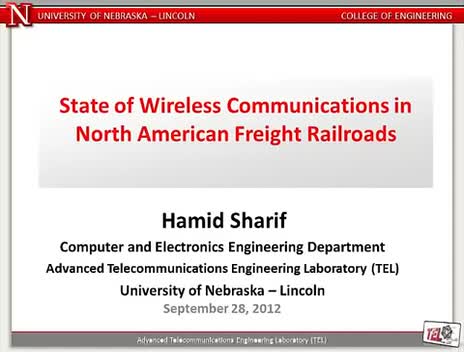 2012 MATC Fall Lecture Series: Hamid Sharif