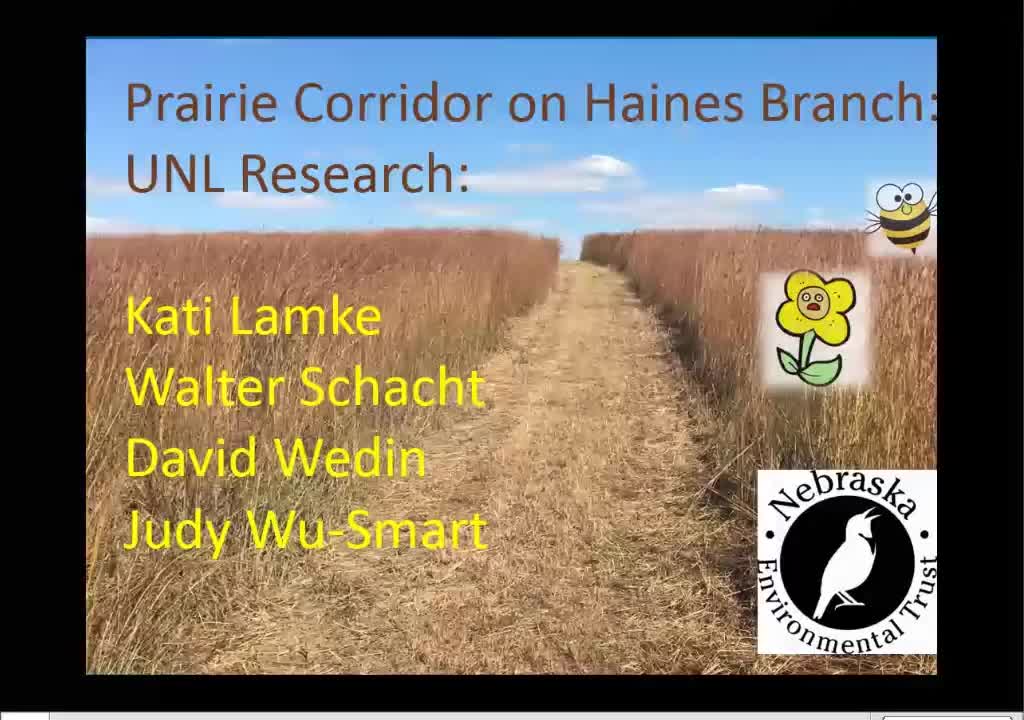 Conserving, managing and restoring grassland diversity in Lincoln’s New Prairie Corridor on Haines Branch