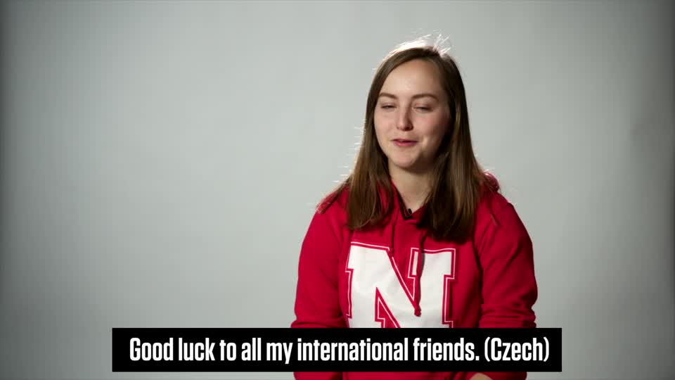 Congratulations from Nebraska's International Students