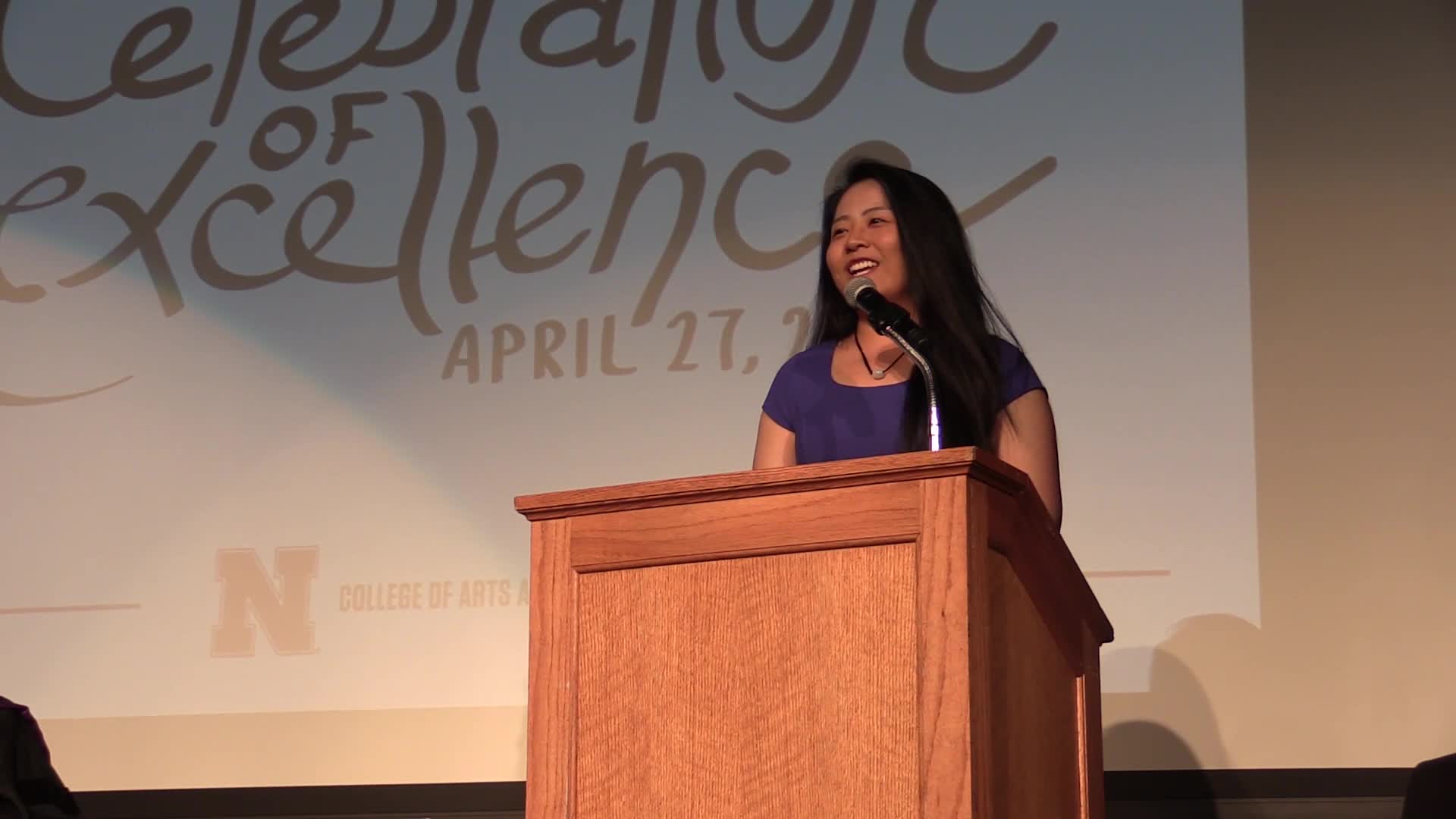 Xinyue Wang's senior reflection at Celebration of Excellence 2018
