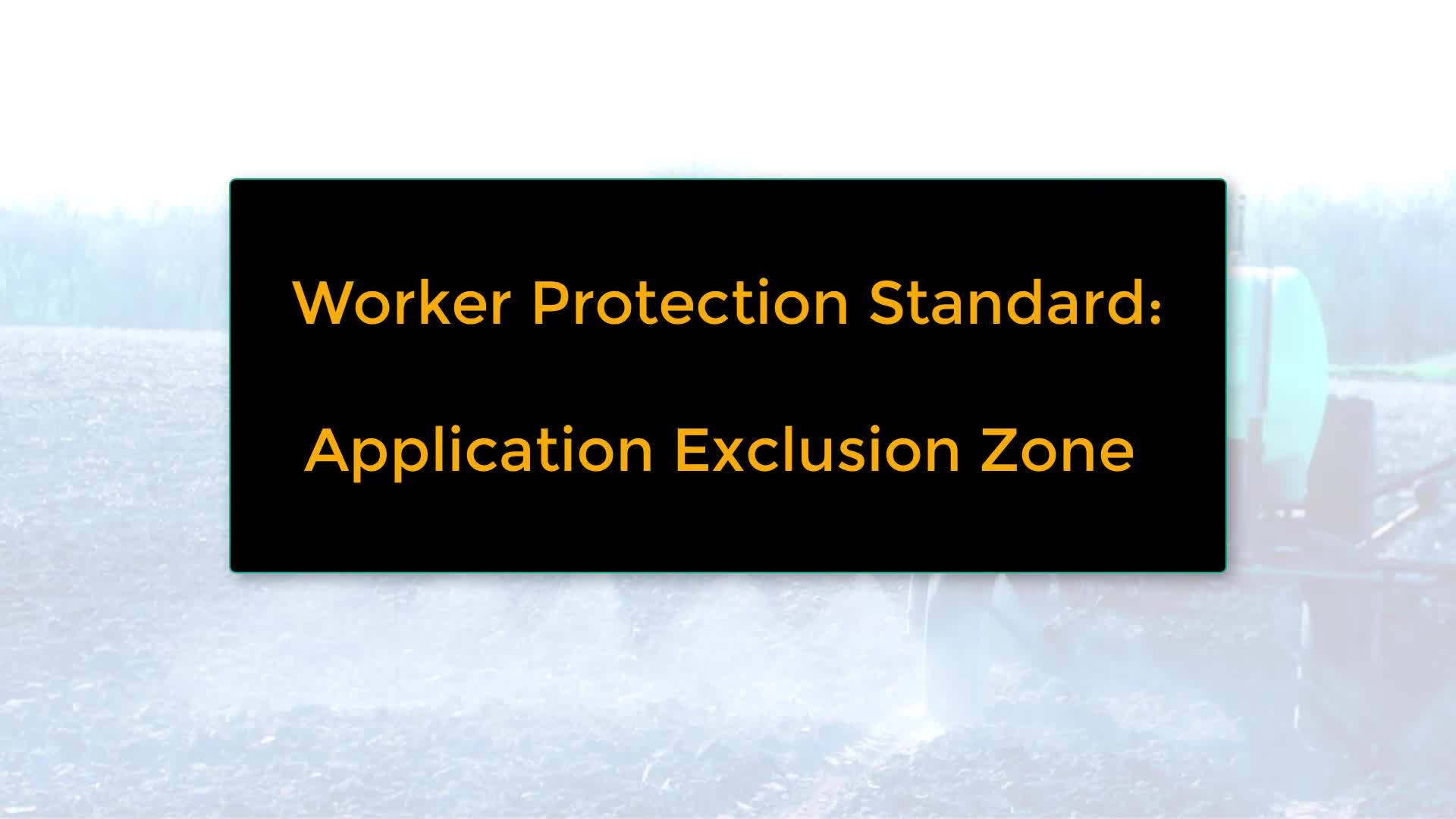 Application Exclusion Zone