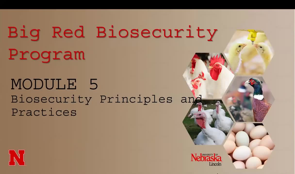 MODULE 5: Biosecurity practices and principles