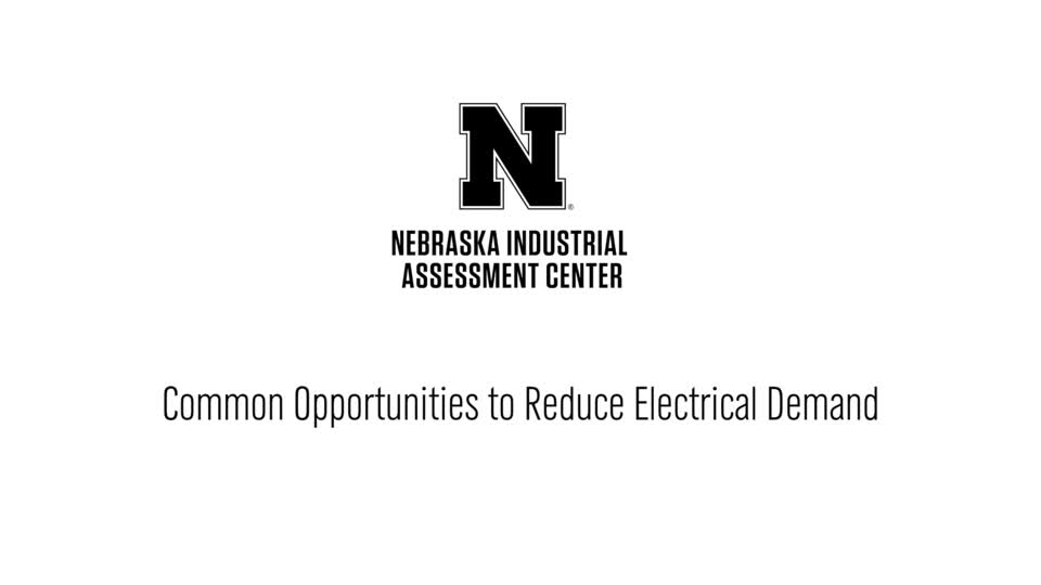 NIAC - Common Opportunities to Reduce Electrical Demand